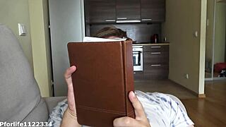 I Love To Interrupt Nerdy Guy Reading And Ride His Face To Multiple Orgasms