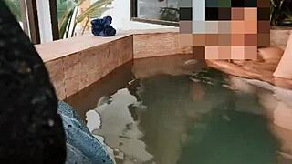 Pretty Wife Consoles Friend With Sensual Creampie And Flashing