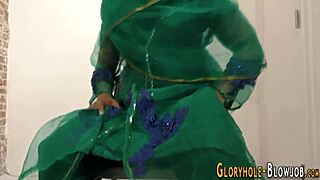 intriguing islamic babe's mysterious gloryhole encounter