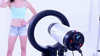 Brand New Amateur Brunette Teen Girl Gets Roughly Fucked On Sofa And Swallows Cum During Modeling Audition Interview