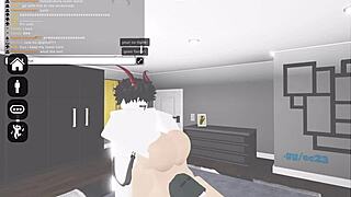 Roblox ~ slutty nun gets filled by random horny dude