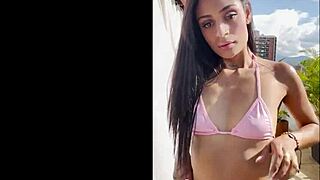 Latina Porn Casting - Big White Cock Gapes Tiny 18+ Sluts Asshole In Anal Casting Creampie