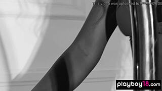 I feel sexy stripping as skinny ebony ballerina jahla pope