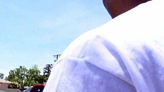 black man picks up blonde and gives her cock