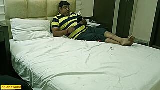 middle aged husband struggles with erection while hot wife enjoys desi erotic sex