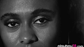 I feel sexy stripping as skinny ebony ballerina jahla pope