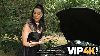 i seduce men in public as hot mature brunette