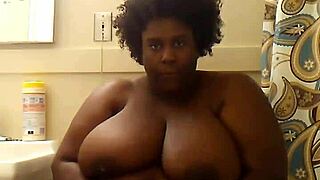 Indiana bbw goddess masturbates her big tits and fat pussy