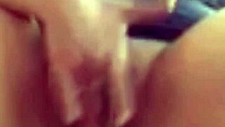 Amateur milf has loud solo orgasm fingering wet pussy passionately