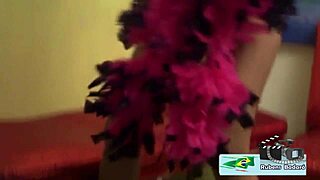 Ebony Latina pornstar gives blowjob and doggystyle to short guy