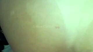 moaning on huge dick, cum-filled ass