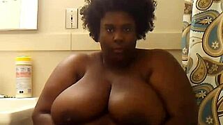 Indiana bbw goddess masturbates her big tits and fat pussy