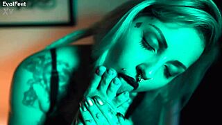 Sexy Blonde Ballerina in Heels Performs Deepthroat Fetish Outdoors