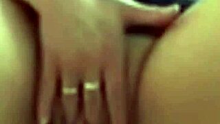 Amateur milf has loud solo orgasm fingering wet pussy passionately