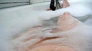 Annie Enjoys A Relaxing Bath With Monster Comfort And Bubbles