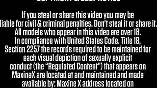 Maxine X Goes Outdoors By The Pool To Dildo Fuck Her Wet Cunt! 🌊