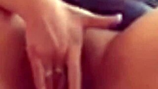 Amateur milf has loud solo orgasm fingering wet pussy passionately