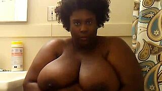 Indiana bbw goddess masturbates her big tits and fat pussy