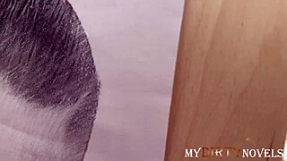 Brunette wife bends over for husband in hardcore creampie session