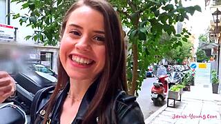 exciting shower sex with color splash, pov blowjob in athens