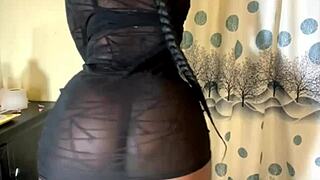 i showed off my thick body with toys