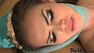 the asian dancer in bangkok gets a surprising facial spray