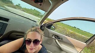 blowjob in the car with deepthroat action 😘🚗