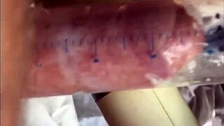 cum after vibrator on soft cock
