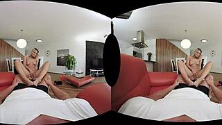 Samantha Jolie indulges in VR sex, but her pussy craves more than just toying