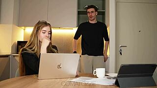 big tit secretary fails job gets rough fuck