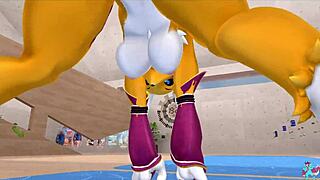 Renamon, are you stretching to this NSFW workout music?