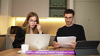 big tit secretary fails job gets rough fuck