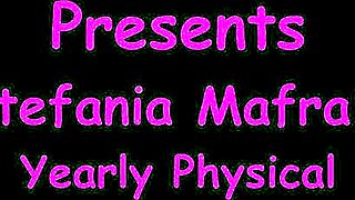 Stefania mafras yearly physical with nurse close up on big tits