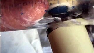 cum after vibrator on soft cock