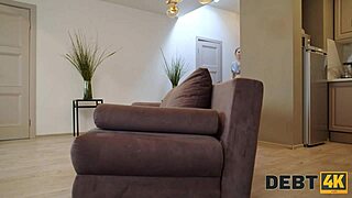 Debt4k Girl with Fucking Tattoo Seduces Delivery Boy