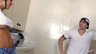 inked big boobs bombshell mason moore seduces co-worker for kitchen fuck