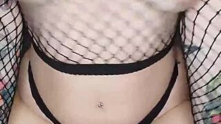 goth girlfriend joi rides vibrator dildo to intense orgasm