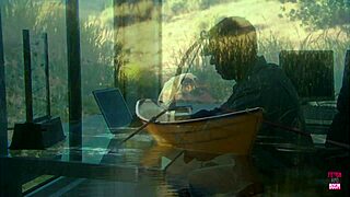 A Beautiful Girl With Small Tits Rode A Strong Man On A Boat