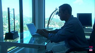 A Beautiful Girl With Small Tits Rode A Strong Man On A Boat