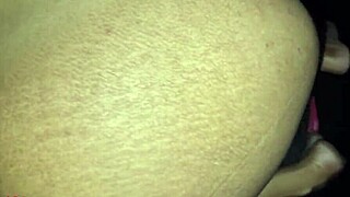 Young girl orgasms intensely on big cock, receiving a creampie in her tight pussy outdoors.