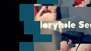 blonde milf deepthroats monster cock at gloryhole