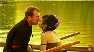 A Beautiful Girl With Small Tits Rode A Strong Man On A Boat