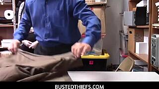 busted thiefs - amilia onyx hides goods in her tight ass