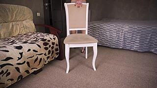 Amateur milf showing off sexy legs in high heels