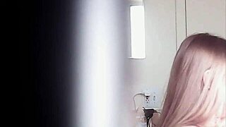 big boobs blonde changing, but is it voyeur?