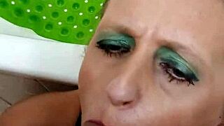 German Milf Prostitute Sandra's Blowjob and Sperm Swallow