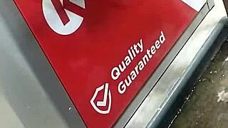 Public show with the wife in outdoor setting for exhibitionist fun