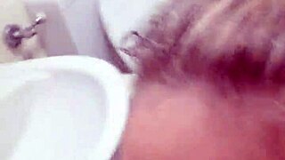 German Milf Prostitute Sandra's Blowjob and Sperm Swallow