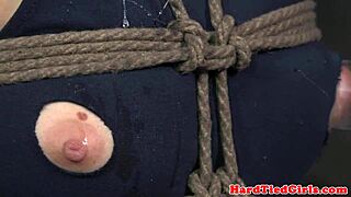 India Summer Tied In Overarm Breast Bondage