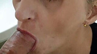 German Milf Prostitute Sandra's Blowjob and Sperm Swallow